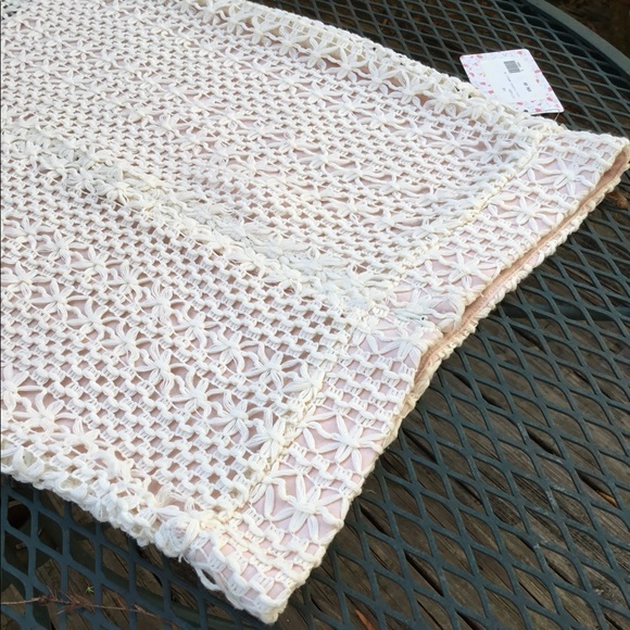 SZ 4 FREE PEOPLE CROCHET LINED PENCIL SKIRT - Picture 11 of 14